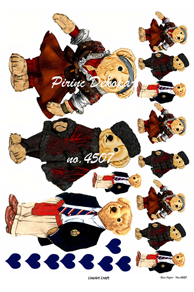Lineart Brass Decopage Paper No:L4507- 29X42Cm