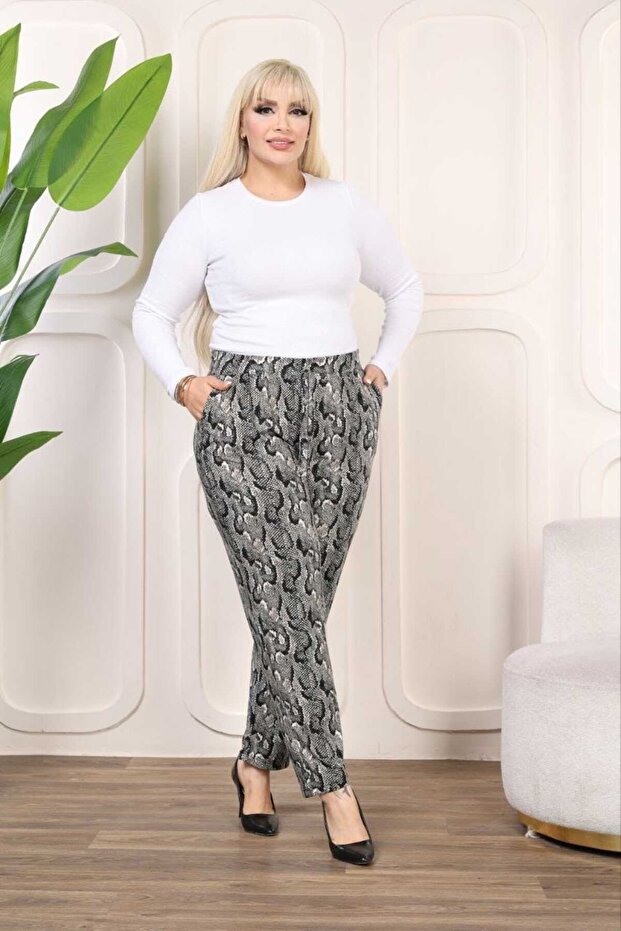 بنطال من جلد الغزال مقاس كبير. جي بي 1313244 - 2