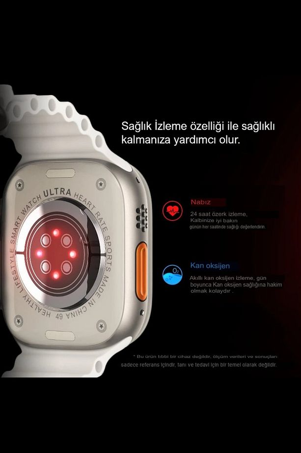 4 Kordonlu Spor Ve Sağlık Sensörlü Yeni Nesil Watch 8 Ultra IOS Android Bluetooth T20 Akıllı Saat - 4