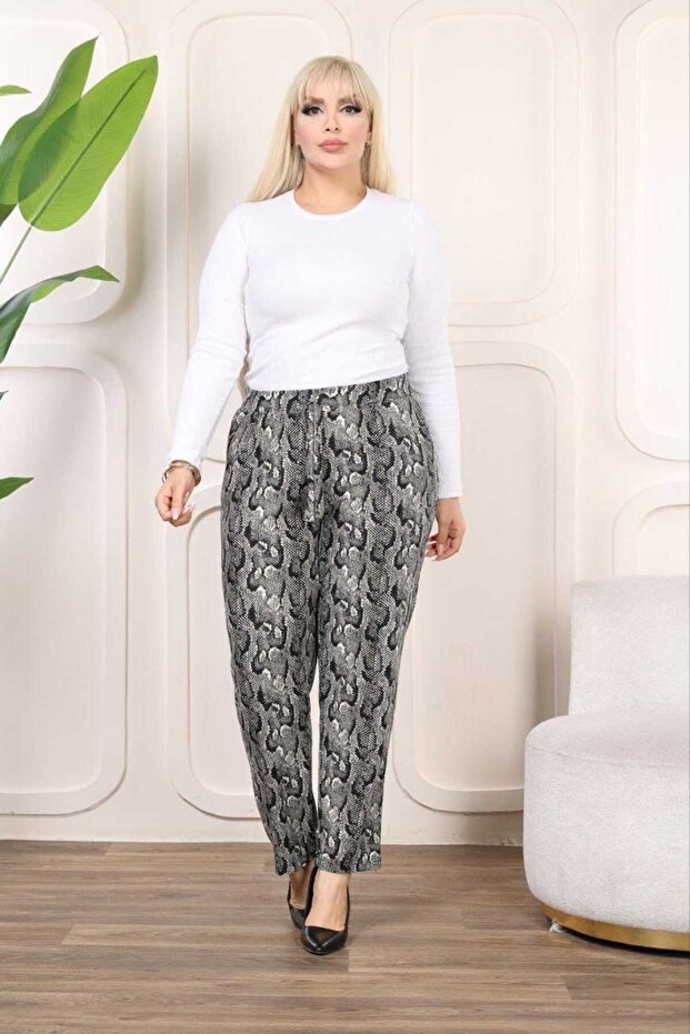 بنطال من جلد الغزال مقاس كبير. جي بي 1313244 - 4