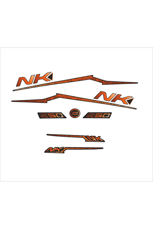 Nk 250 Sticker Set Turuncu Ejder - 2