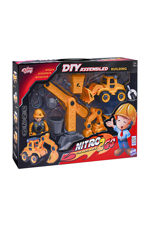 مجموعة السيارة والتجميع 11 قطعة - 1