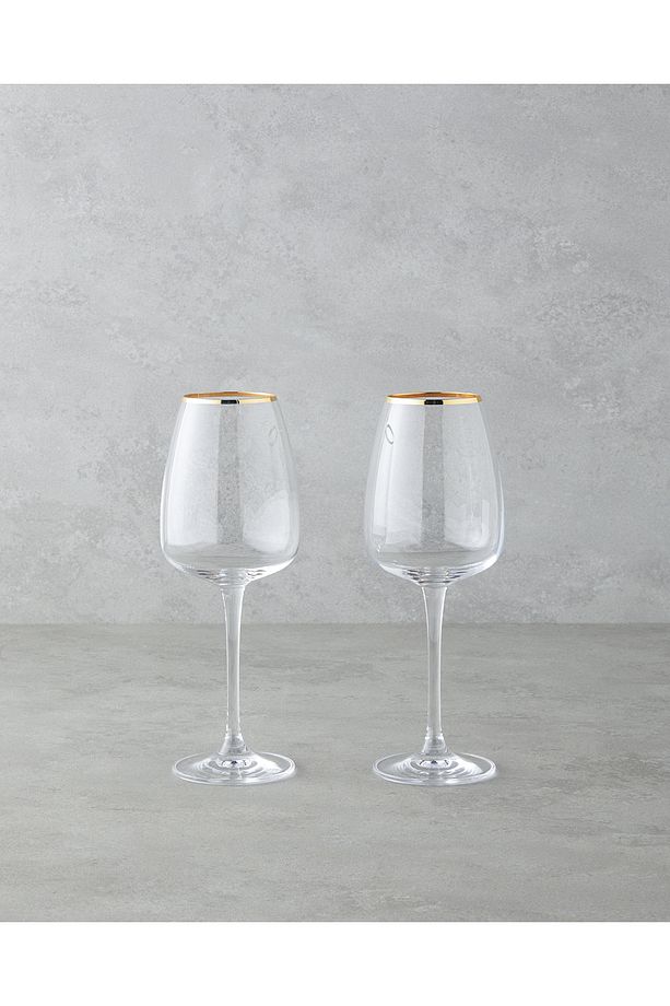 Serenity Kristalin 2'li Kadeh 440 ml Gold - 1