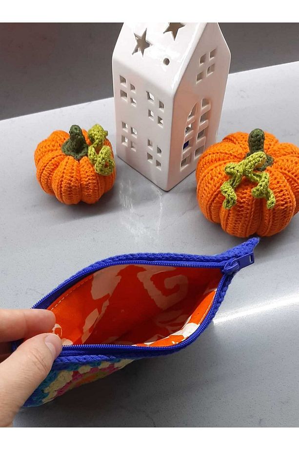 El Örgüsü Motifli Astarlı Mini Cüzdan - 4