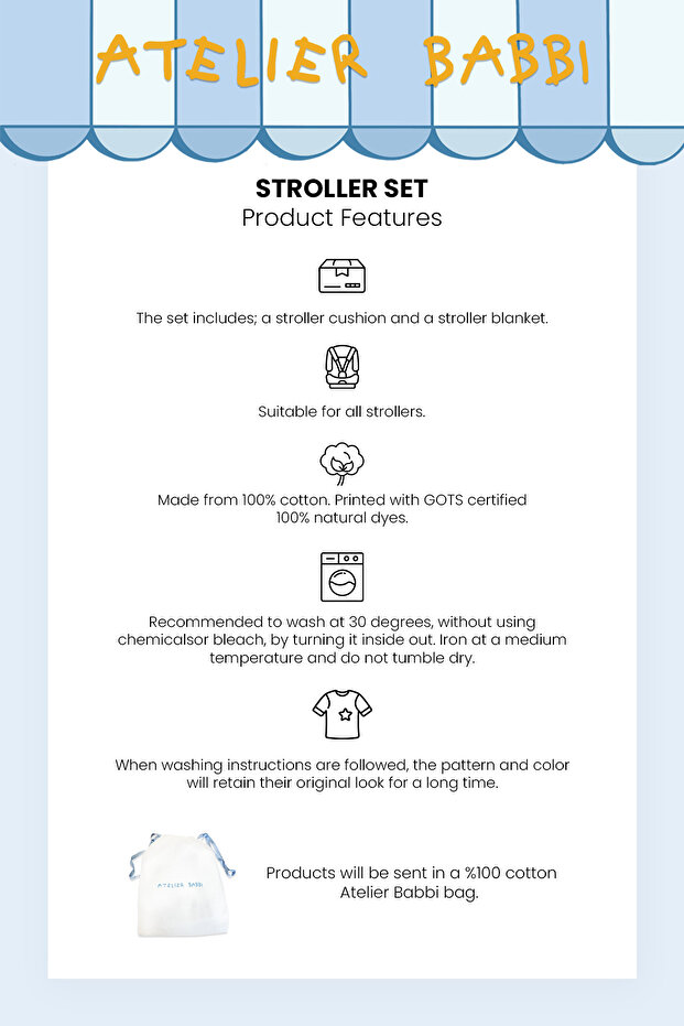 %100 Pamuk Puset Seti - Kurdele / Pembe - 7