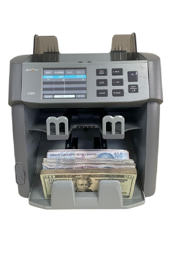 TEKNOSEL-JETCOM 6100 ÇİFT KATLI PARA SAYMA MAKİNESİ - 1