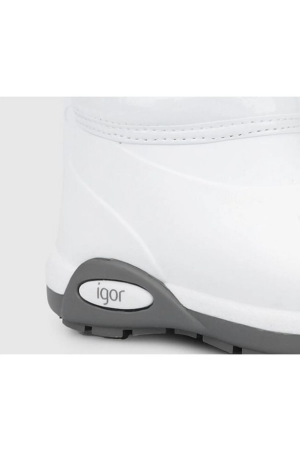 Topo Skı Charol Su Geçirmez Unisex Çocuk Kar Botu Beyaz - 7