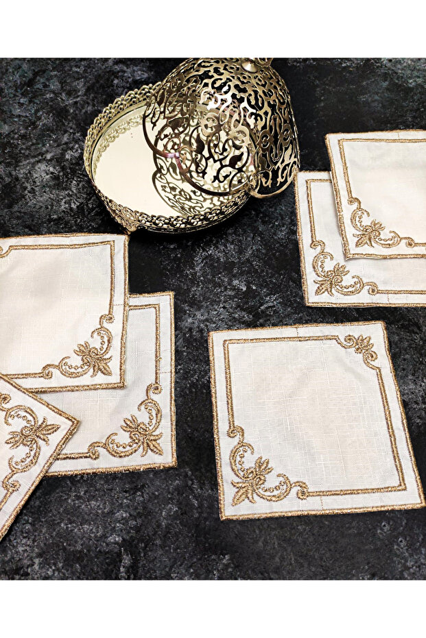 Presentation Napkin, Cocktail Napkin, Coffee Service Napkin, Coaster 6-Piece Presentation Napkin
