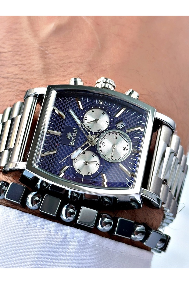 Bentini Rectangular Design Function Men's Watch - 3