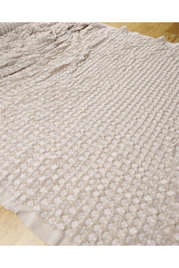 جيرسي منقوش باللون الأبيض الفاتح - عرض واحد (85 سم × 270 سم) - 3