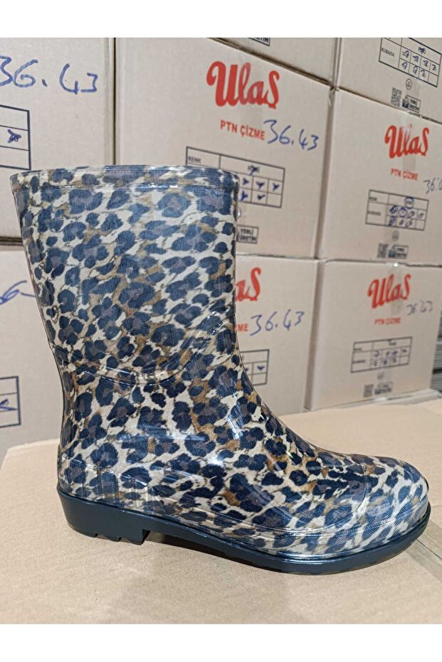 FELICITA_ZENNE_YAĞMUR_BOOTS SHORT_LEOPARD
