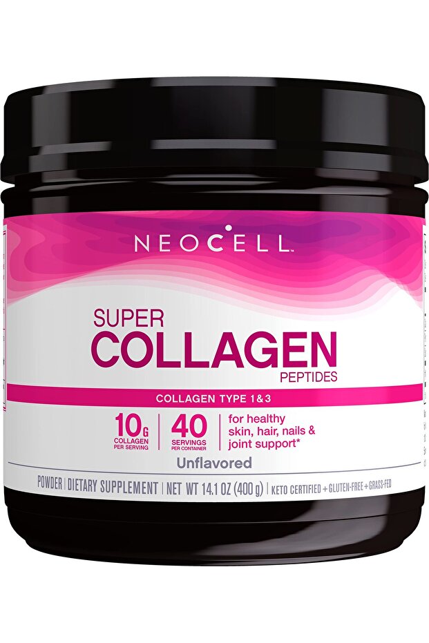 Super Collagen Peptides Type 1 & 3 Unflvrd 400Gm
