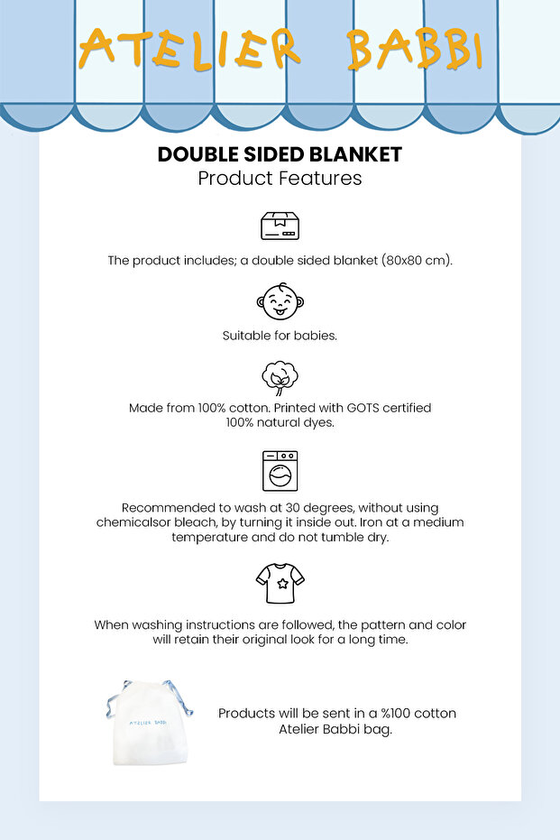 Çift Taraflı Battaniye - İlkbahar - 7