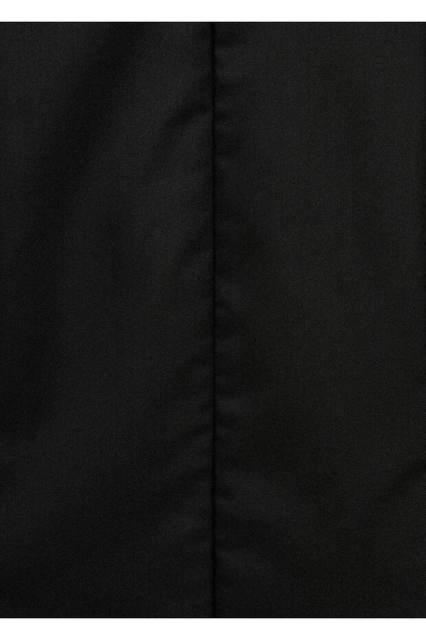 Fermuarlı kısa elbise - 8