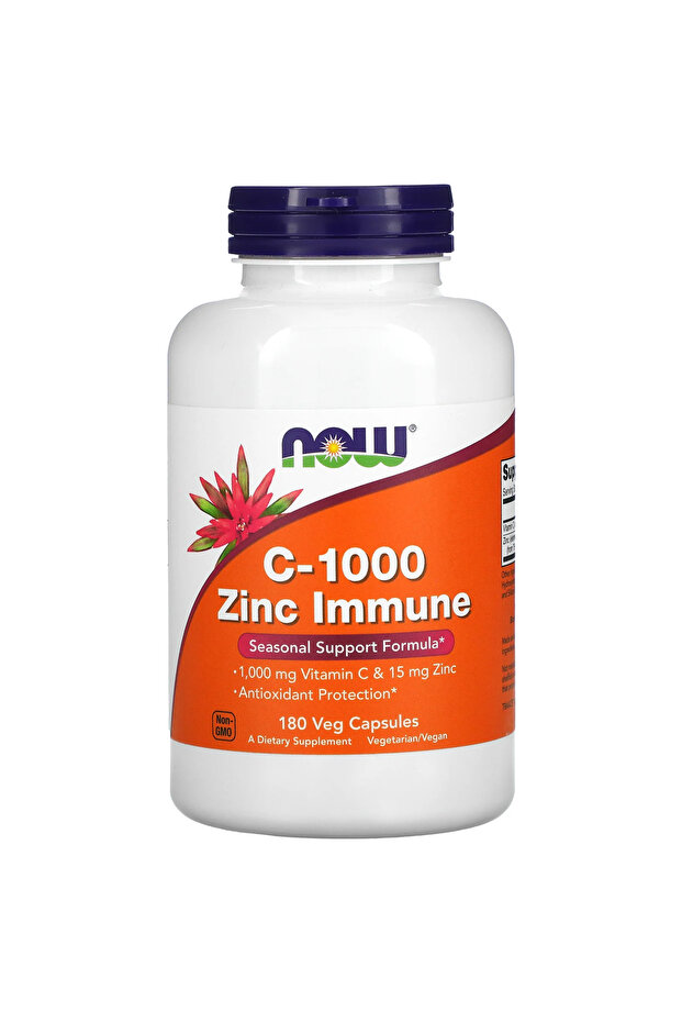 C-1000 & Zinc Immune Supplement, 180 Capsules