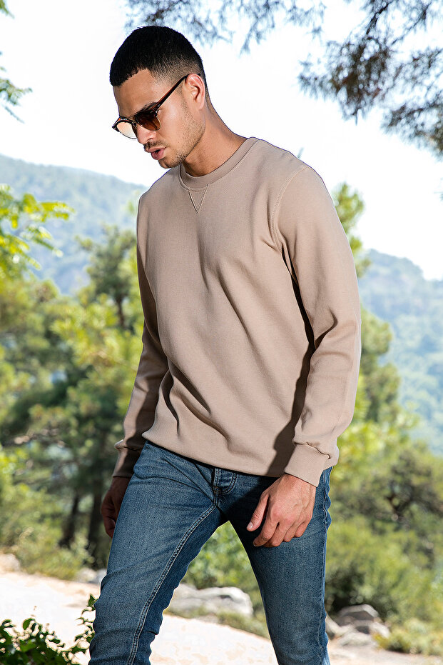 Cotton Relaxed Fit Crew Neck Sweat Men's Sweat 5905453