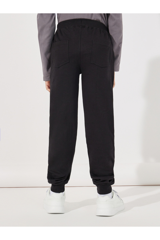 بنطال رياضي سادة مع رباط إغلاق - 4