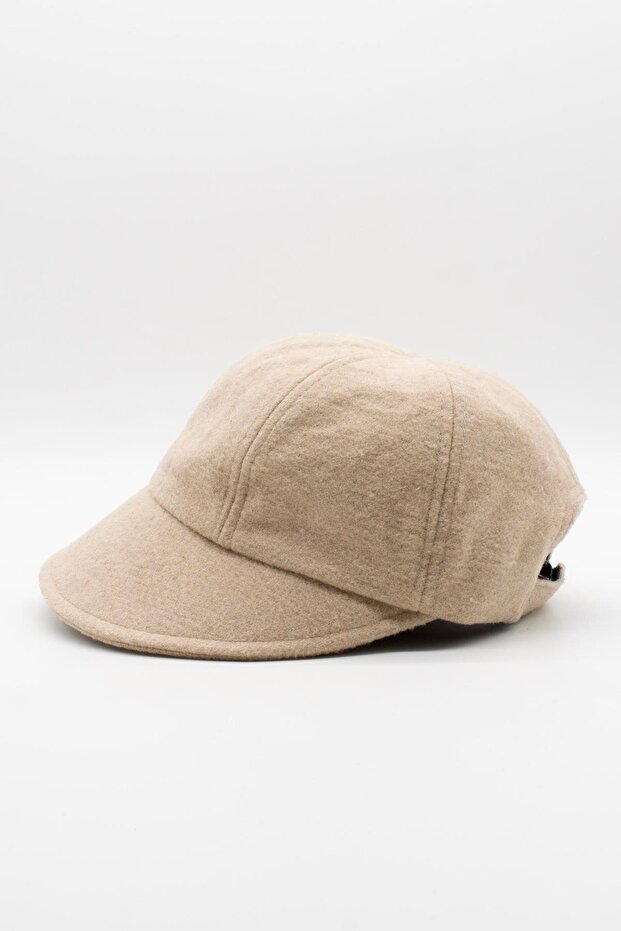 Women's Wool Vintage Wide Brim Retro Winter Cap