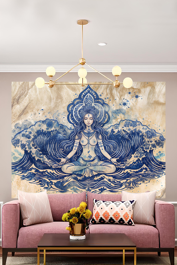 Kaliteli Kumaş , Canlı Renkler Duvar Örtüsü Duvar Halısı Wall Tapestry - 2