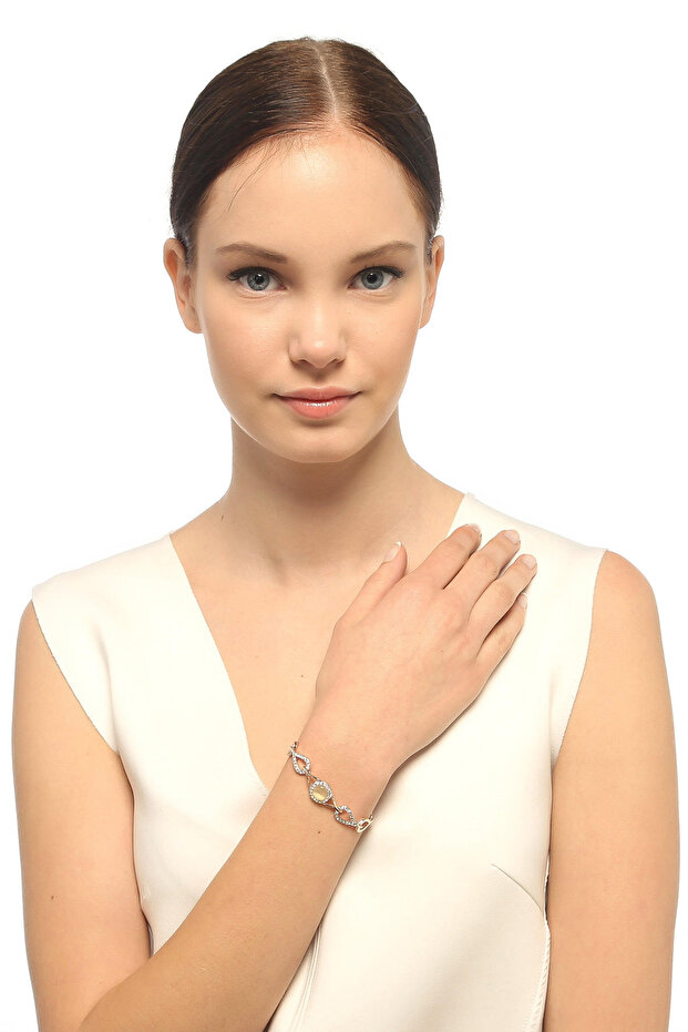 Zircon Stone Drop Women's Bracelet