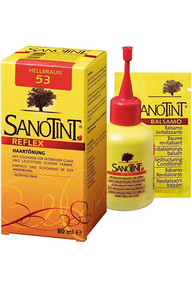 Sanotint Reflex Hair Color, 80ml, Light Brown
