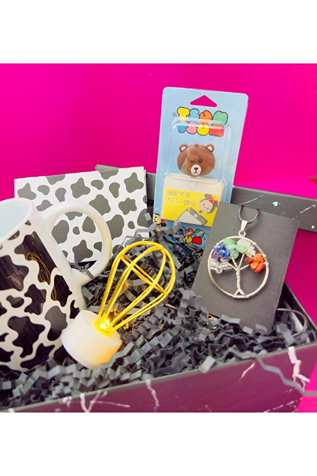 İnek Tasarımlı Hediye Seti - 6