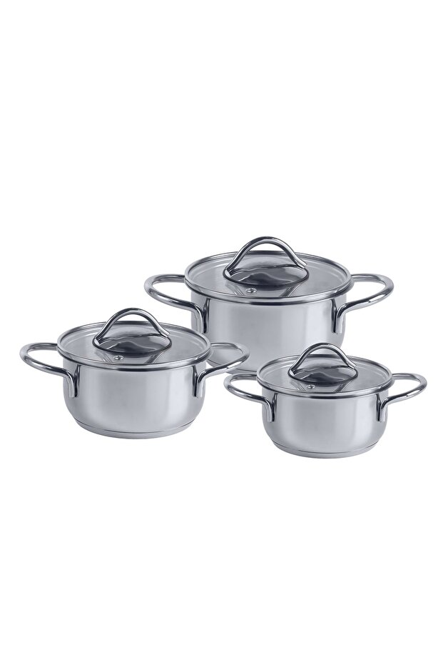 RİVER MİDİ TENCERE SETİ 6 PARÇA - 1