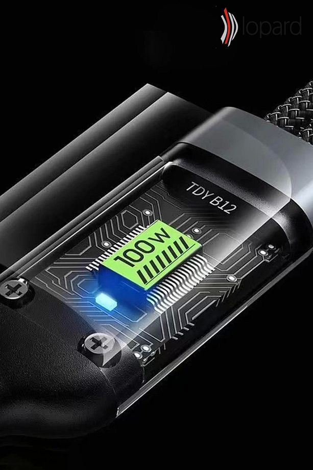 100w Şarj Kablosu 3in1 Led Li Samsung Huawei Xiaomi Type-c Sağlam Hızlı Şarj Data Usb Kablosu Koruyu - 7