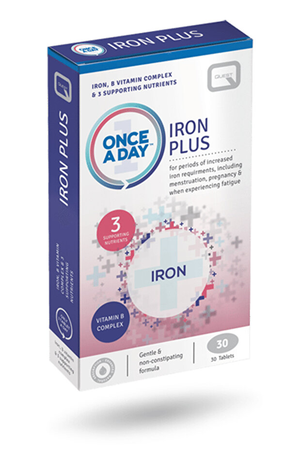 Once-A-Day Iron Plus, 30 Tablets