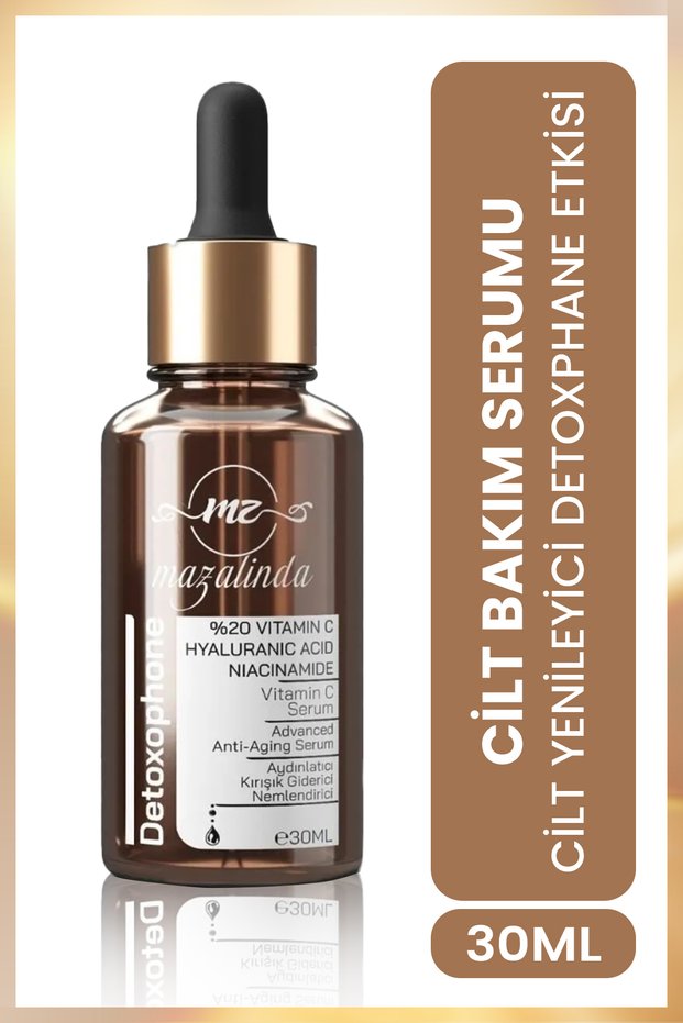 Detoxophone Vitamin C Hyaluronic Acid Niacinamide Anti-aging Brightening Skin Renewing Care Serum