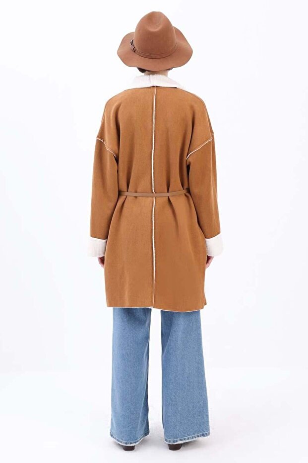 Camel-Süet Welsoft Kaban - 3