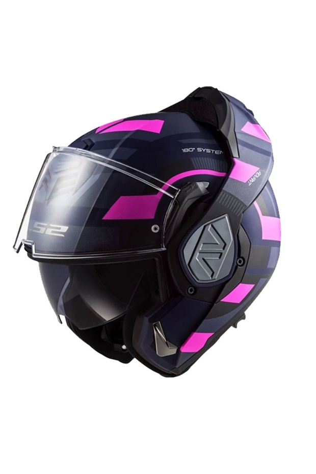 ADVANT VELUM MAT MAVİ-PEMBE KASK - 3