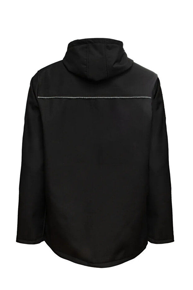 Softshell Kapşonlu Mont - 2
