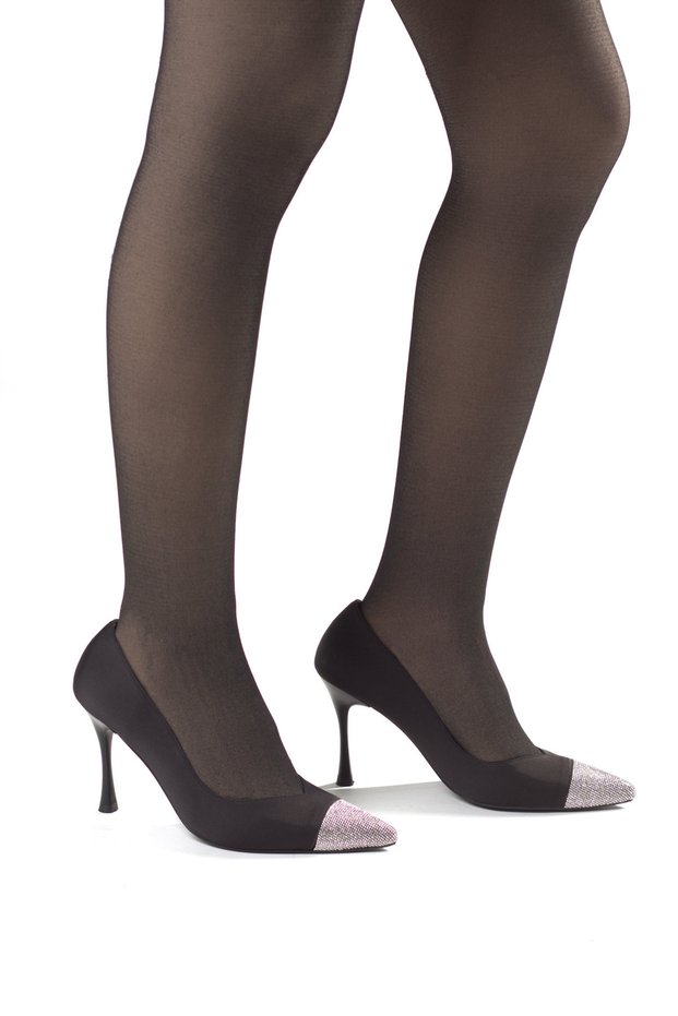 Bsr1001-1 Women's Shiny Stone Patterned Stiletto Shoes Thin Heeled Pointed Toe Stylish Evening Dress Heeled Shoes