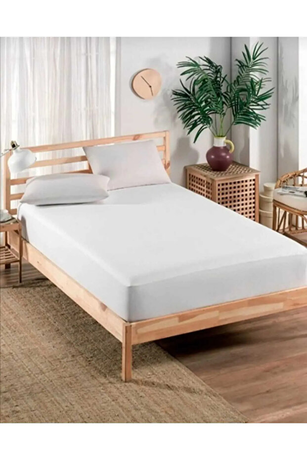 Fithed Yatak Alezi Yatağı Saran Tasarım Tek Veya Çift Kişilik Su Sıvı Geçirmez. - 2