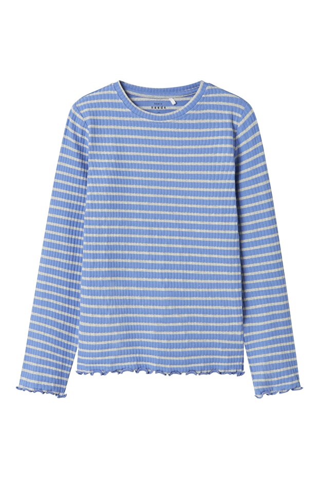 Nkfvemma Blue Glitter Slim Top - 13235162