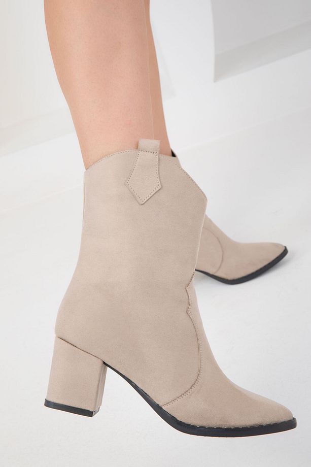 Vizon Süet Kadın Bot & Bootie 15615 - 3