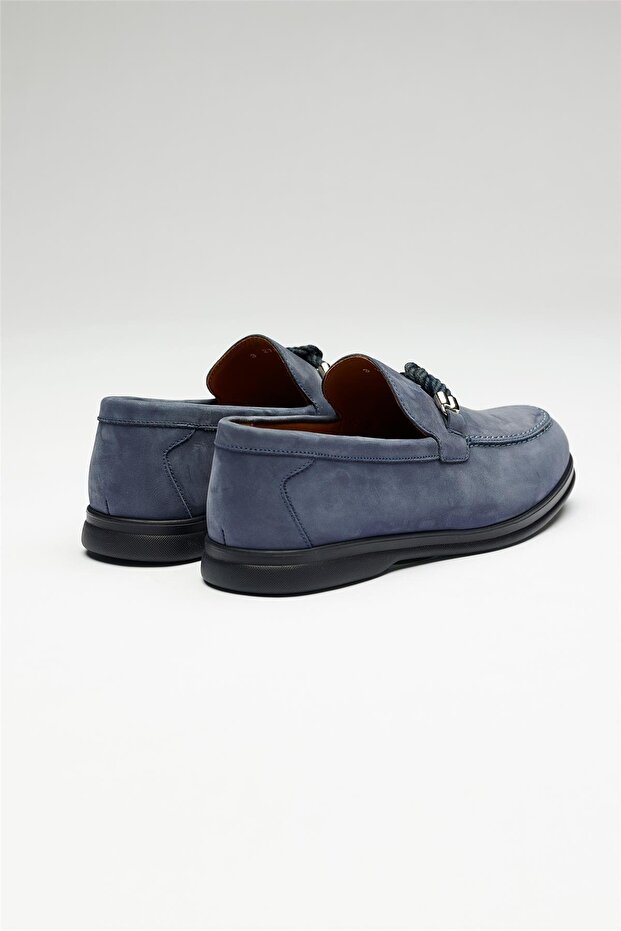 Mavi Deri Loafer - 6
