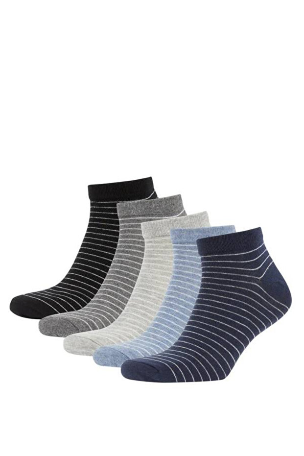 Men's Cotton Booties Socks Set of 5 - W8166Azns