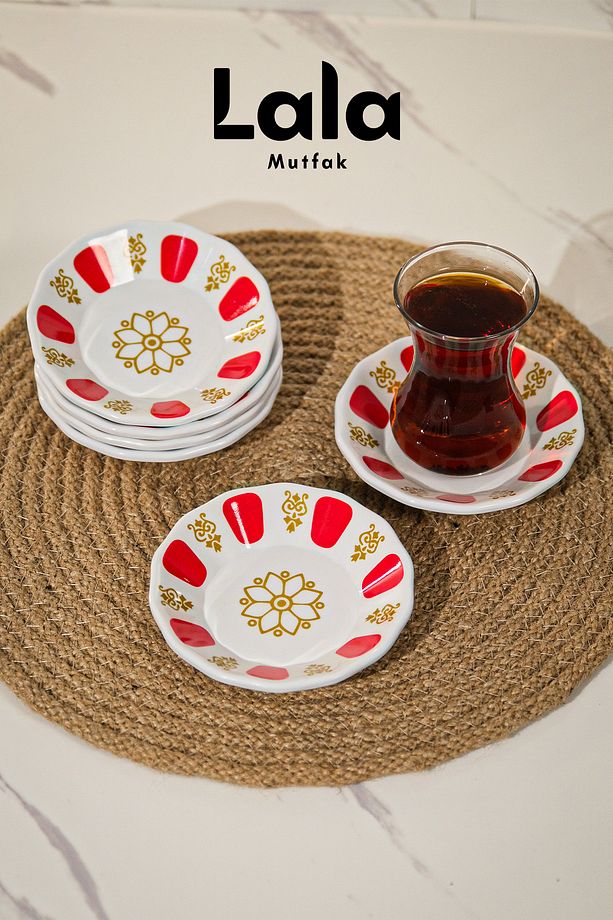 Kahveci Çay Tabağı (6'LI, KIRILMAYA DAYANIKLI) - 1