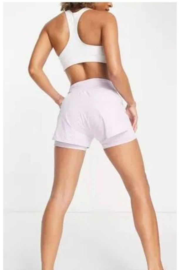 Eclipse Flex 2 In 1 Running Shorts Taytlı Lila Koşu Şortu CZ9570-530 - 4