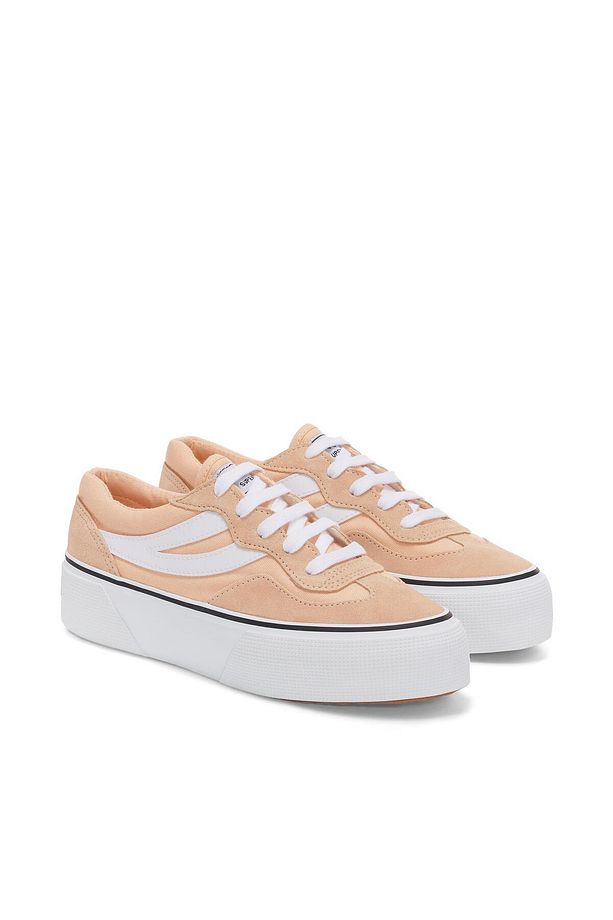 3041 Revolley Colorblock Platform Kadın Açık Pembe Platform Sneaker - 4