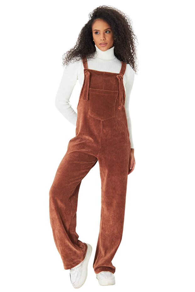 PLNL6111 - Kadife Örme Salopet - 3