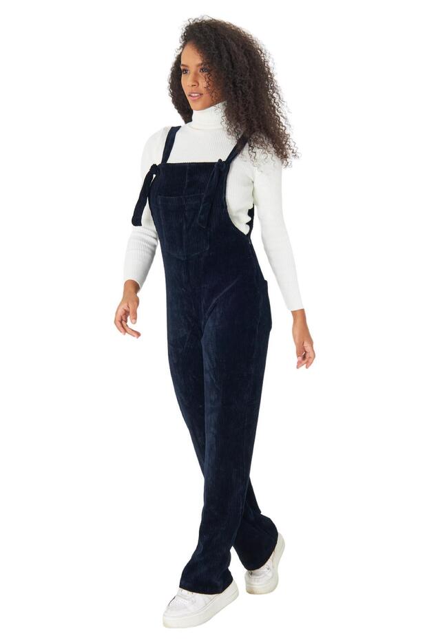 PLNL6111 - Kadife Örme Salopet - 2