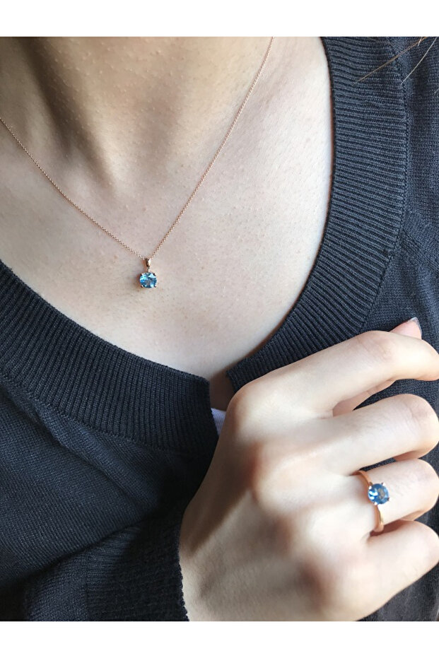 Sitrin Altın Kolye - 2