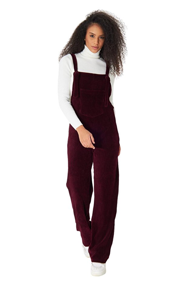 PLNL6111 - Kadife Örme Salopet - 1