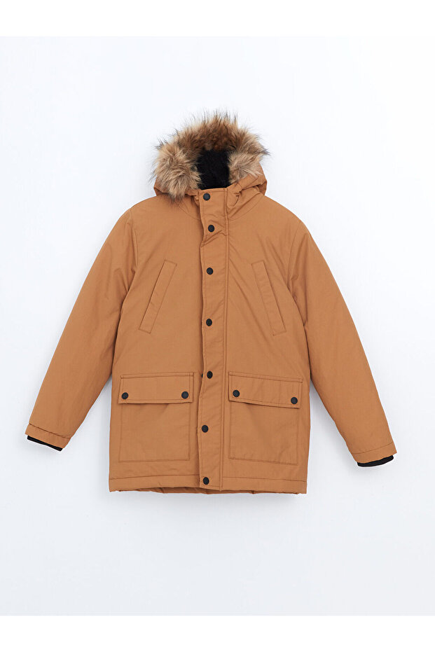 Lcwk Kapüşonlu Erkek Çocuk Kaban - 1