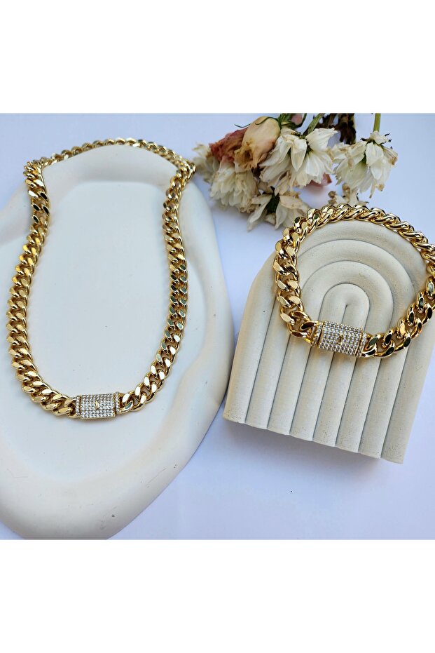 Brand Model Gourmet Necklace Bracelet Set