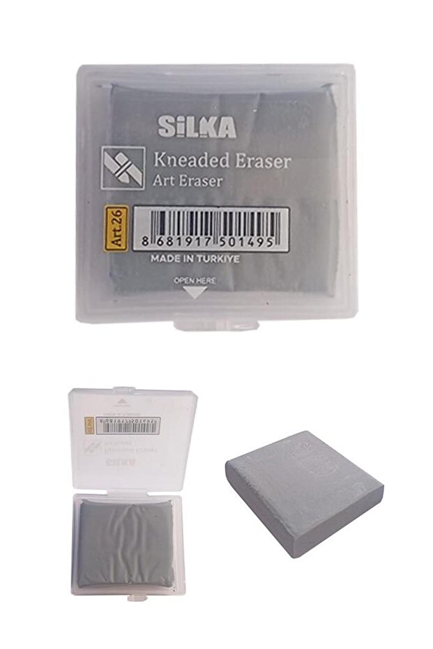 Dough Eraser Gray Boxed 1 Pack Dough Eraser Drawing Eraser Kneadable Eraser Plastic Boxed