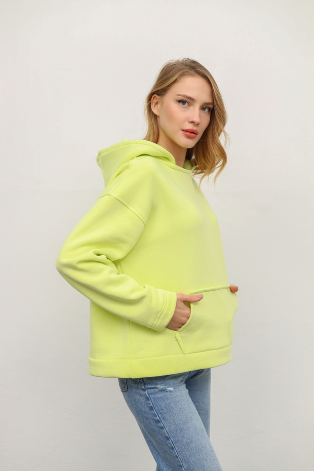 Oversize Kapüşonlu Sweatshirt - 4